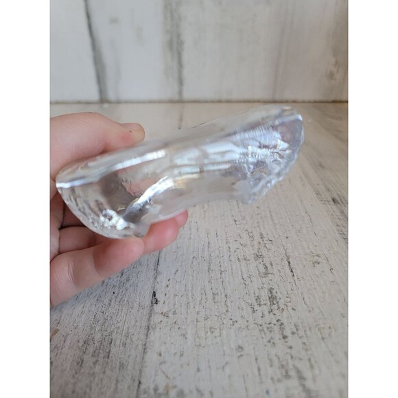 Paper weight glass bunny frosted home decor xmas rabbit - Picture 6 of 6